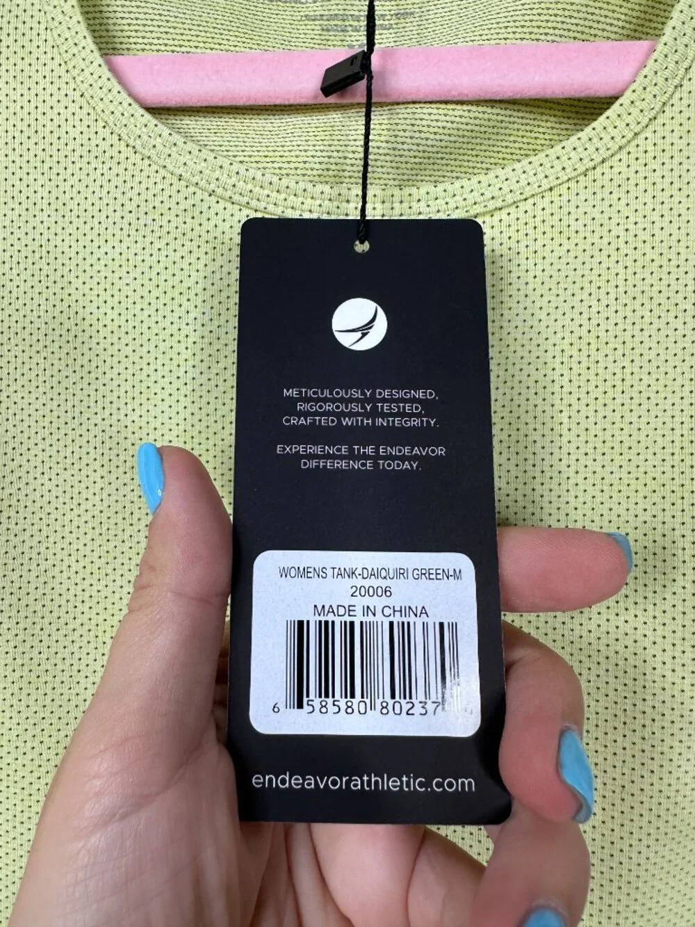 NWT Endeavor Athletic SmartTech Tank Top Daquiri M Cooling Performance Workout